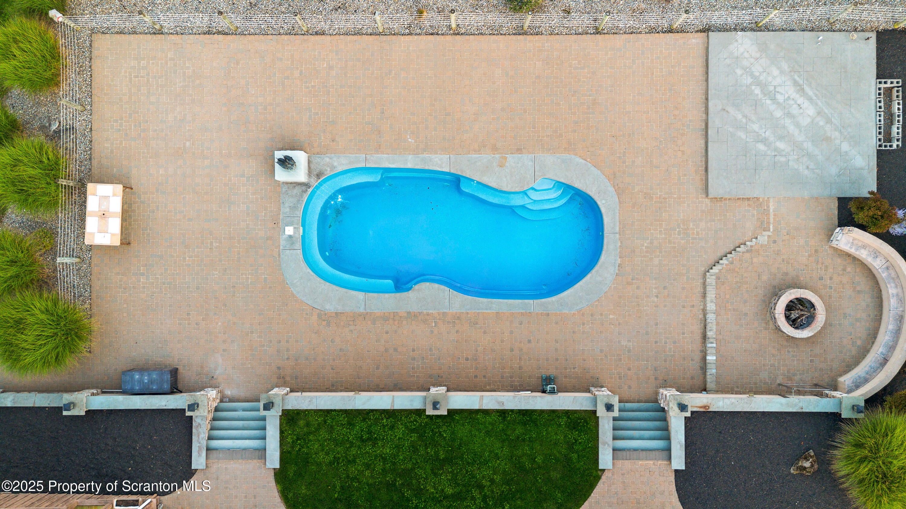 284 Highway 247 Carbondale, PA 18407 - Photo 10 of 62 Pool and patio from above