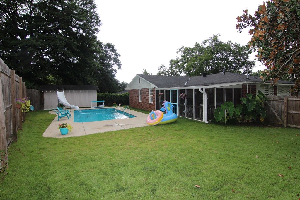 650 Lichfield Road Columbus, GA 31904 - Photo 37 of 49 BACK FENCE TO BACK OF HOUSE