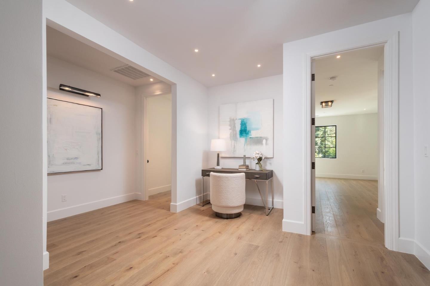 52 Middlefield Road Atherton, CA 94027 - Photo 32 of 45 a living room with furniture and a wooden floor