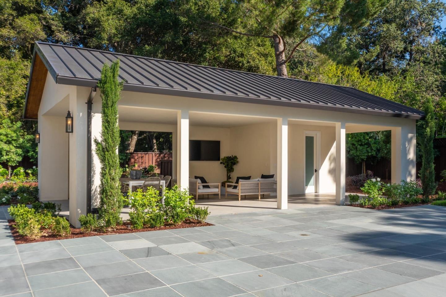 52 Middlefield Road Atherton, CA 94027 - Photo 34 of 45 a front view of a house with garden