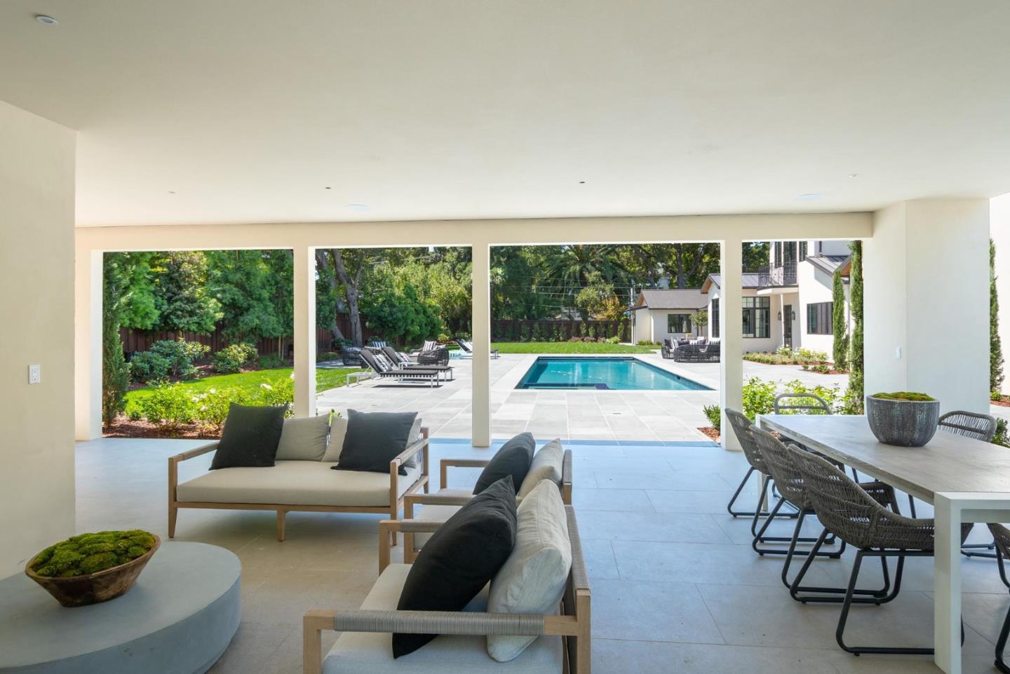 52 Middlefield Road Atherton, CA 94027 - Photo 36 of 45 a living room with furniture and a large window