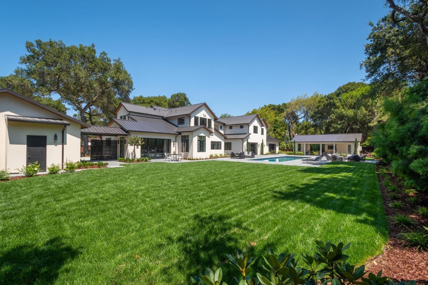 52 Middlefield Road Atherton, CA 94027 - Photo 40 of 45 a front view of house with yard and green space