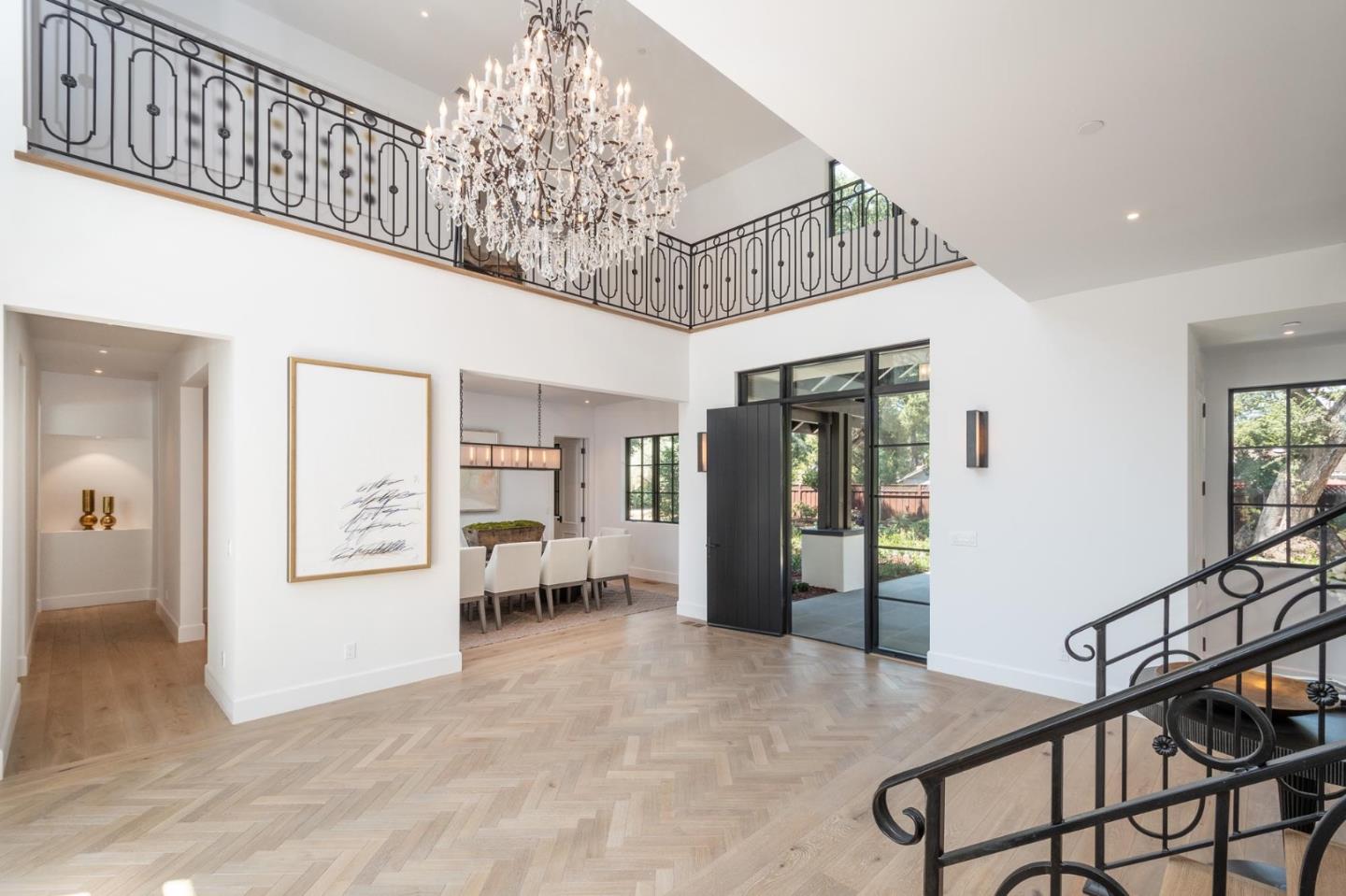 52 Middlefield Road Atherton, CA 94027 - Photo 6 of 45 a view of livingroom with furniture and chandelier