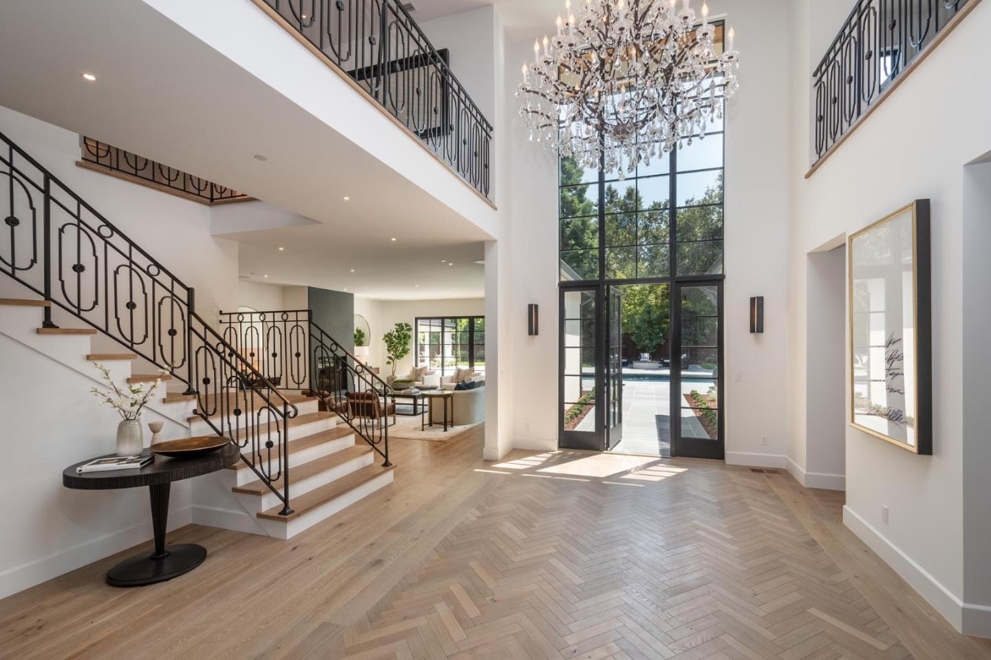 52 Middlefield Road Atherton, CA 94027 - Photo 7 of 45 a view of entryway and hall with wooden floor