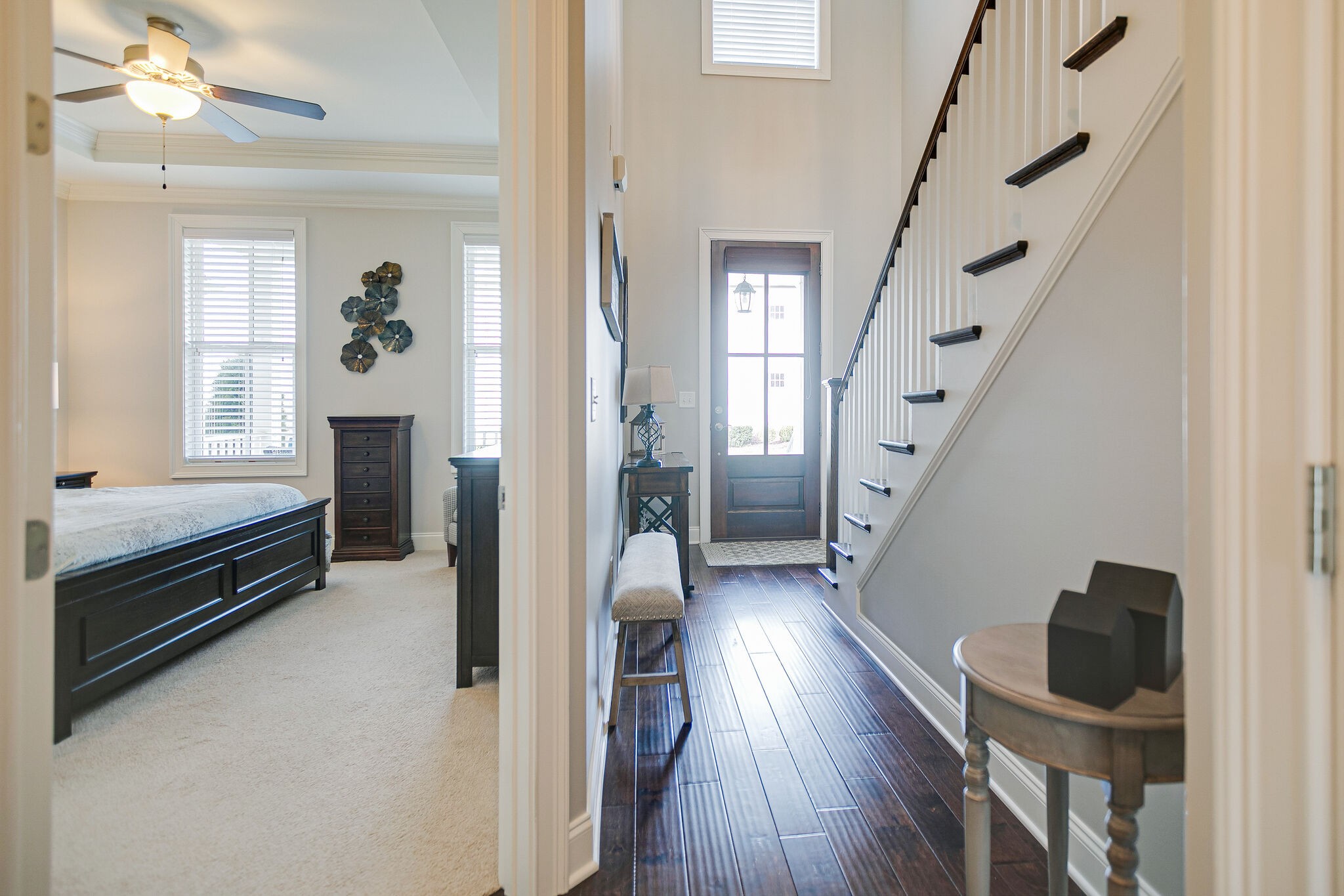 413 Courfield Drive Franklin, TN 37064 - Photo 4 of 27 a view of entryway with livingroom and wooden floor
