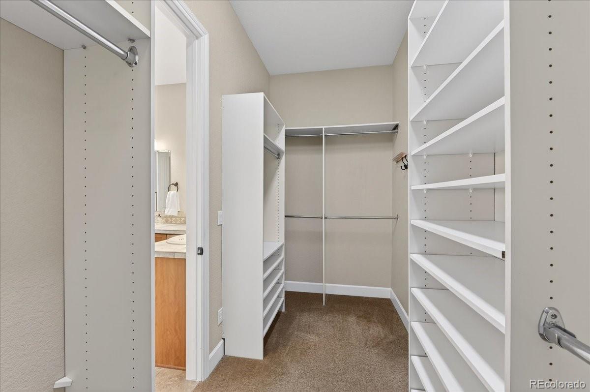 10693 Featherwalk Way Highlands Ranch, CO 80126 - Photo 28 of 50 a view of an empty walk in closet