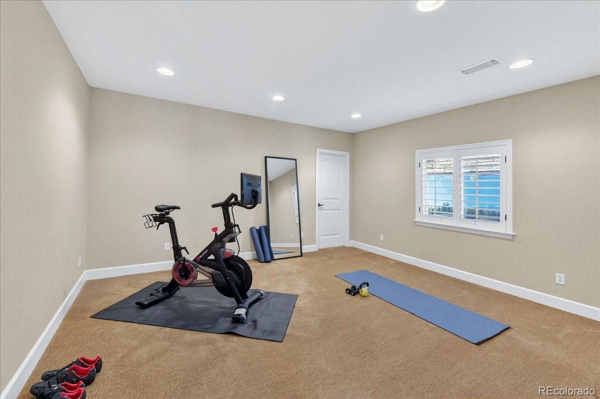 10693 Featherwalk Way Highlands Ranch, CO 80126 - Photo 36 of 50 a view of a room with gym equipment