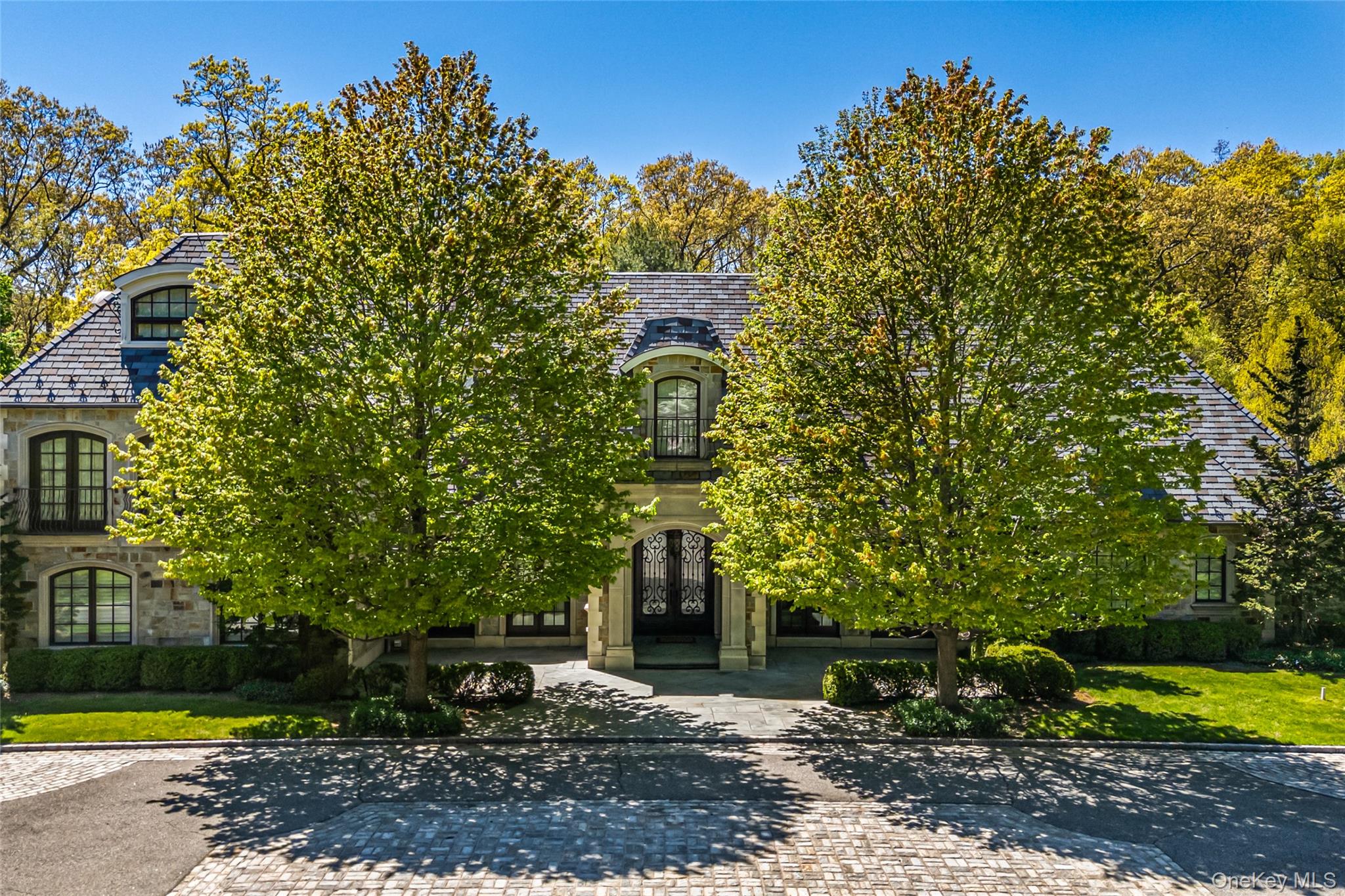 167 Brookville Road Glen Head, NY 11545 - Photo 2 of 31 View of front facade featuring french doors, slate roof