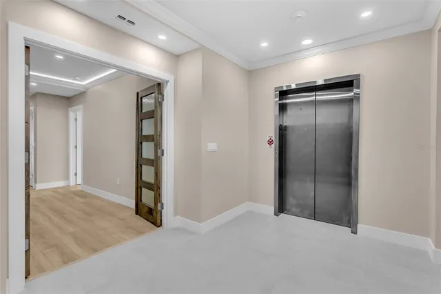 a view of an empty room