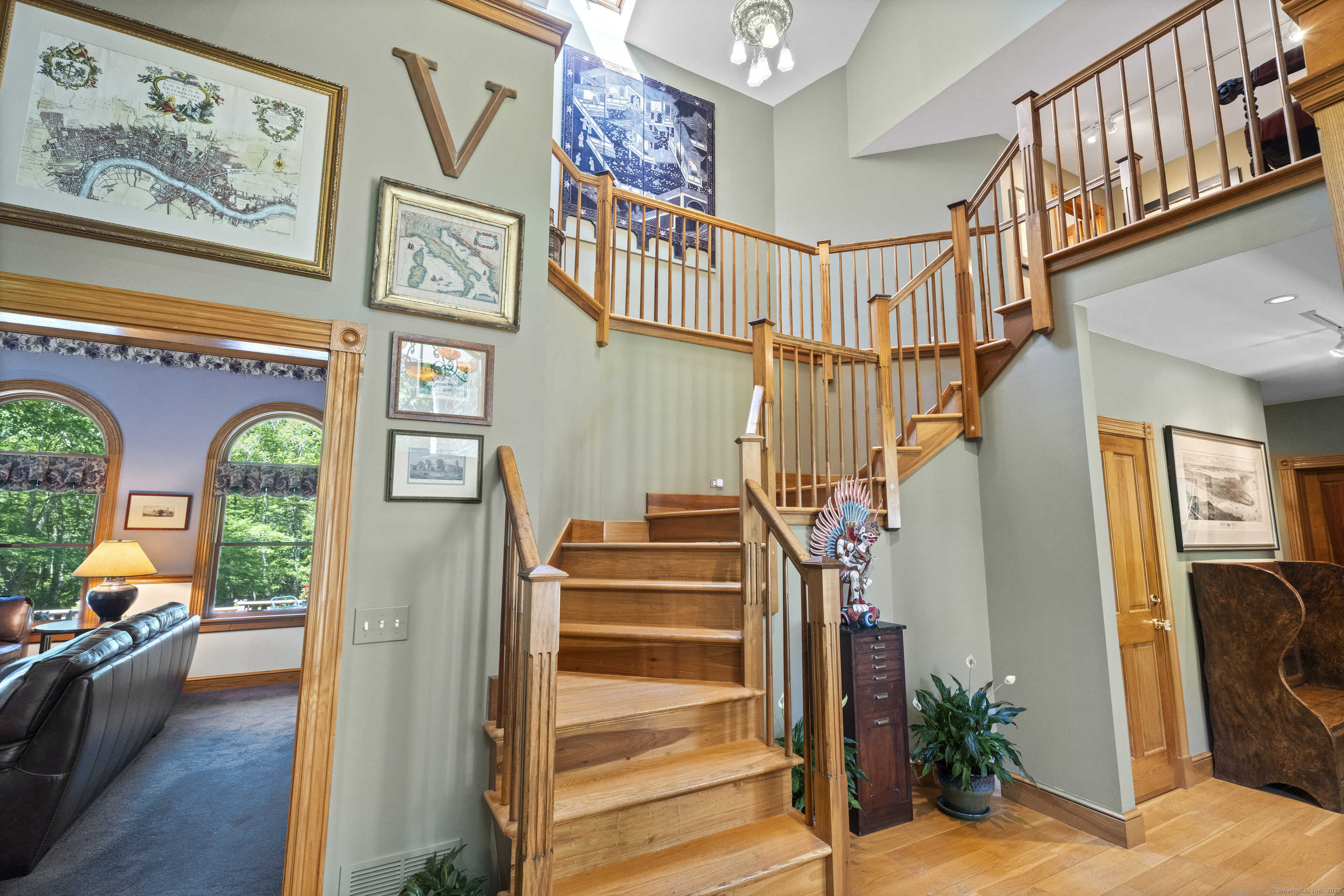 70 Morgan Road Salem, CT 06420 - Photo 9 of 38 a view of entryway and hall with wooden floor
