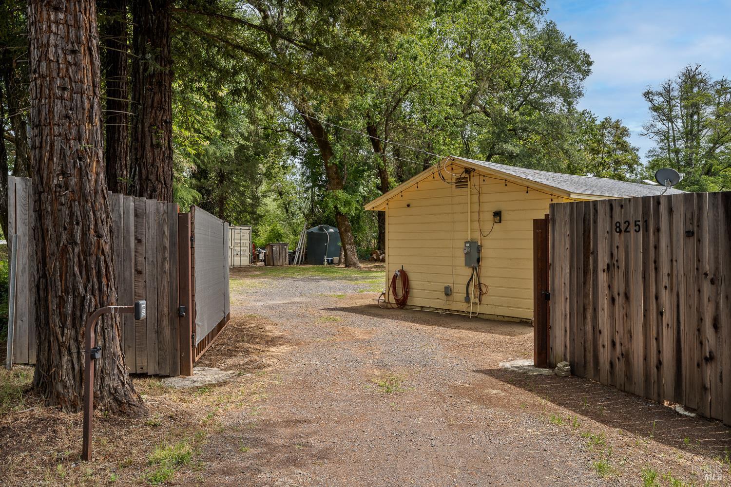 8251 East Potter Valley Road Ukiah, CA 95482 - Photo 27 of 29 Automatic gated entry for privacy