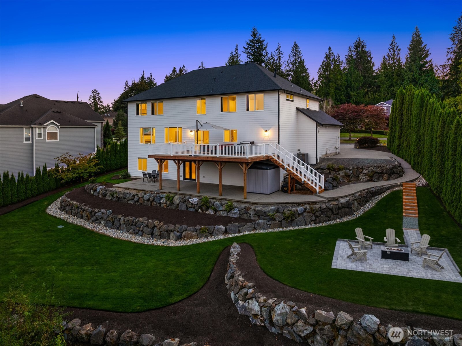 3129 115th Avenue Southeast Snohomish, WA 98290 - Photo 33 of 40 a view of a house with a yard balcony