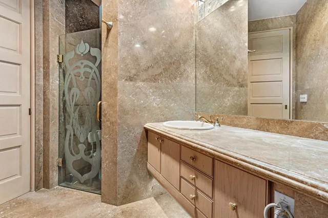 a bathroom with a sink and a bathtub