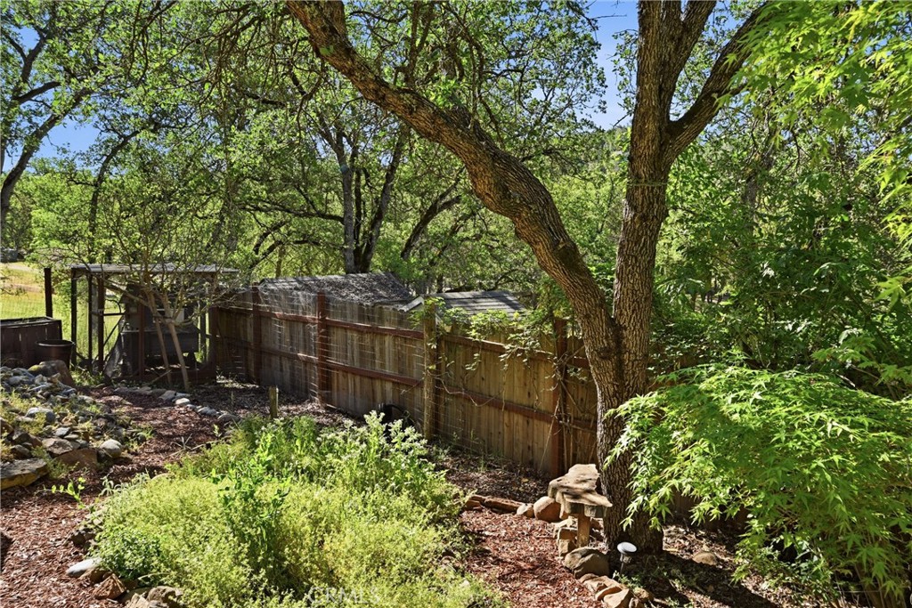 19345 Moon Ridge Road Hidden Valley Lake, CA 95467 - Photo 22 of 64 a backyard of a house with lots of green space