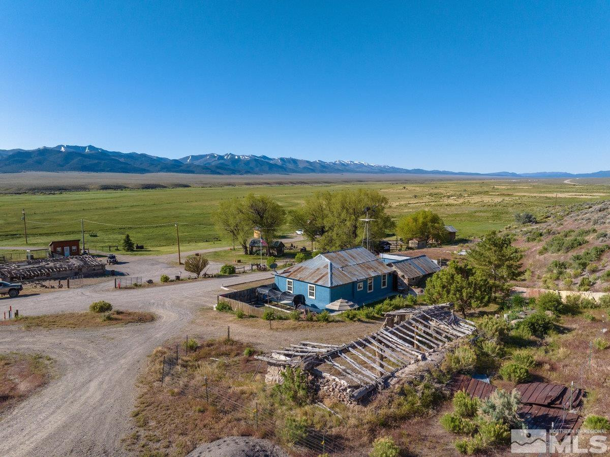10977 Austin Road Austin, NV 89310 - Photo 3 of 40 an aerial view of ocean and residential houses with outdoor space