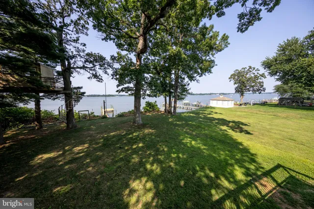 an empty room with a bathroom