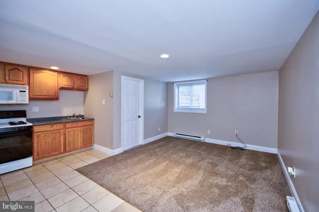 a view of a lake with a yard