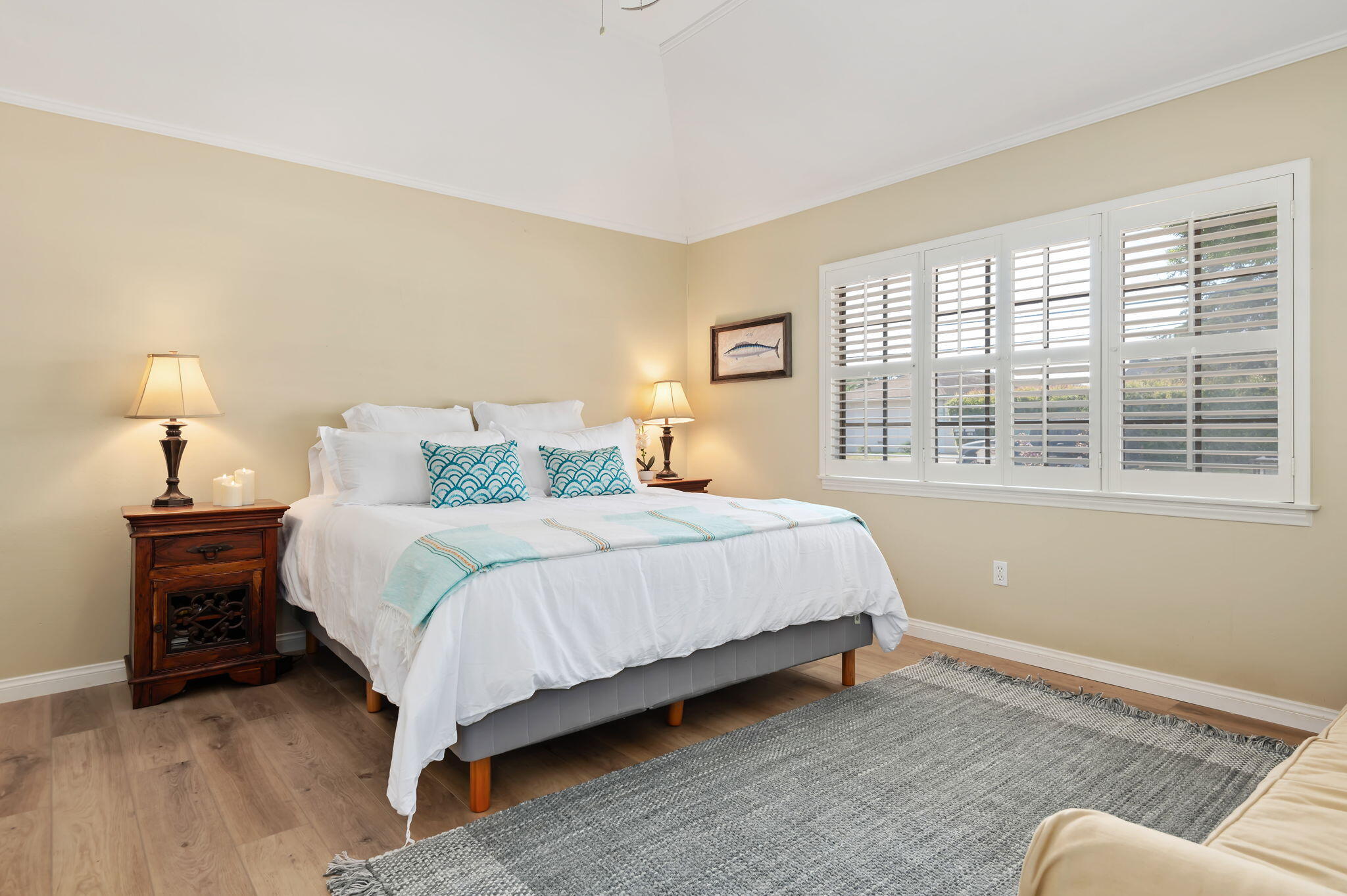 Undisclosed Address Santa Barbara, CA 93109 - Photo 21 of 28 a bedroom with a bed and a couch