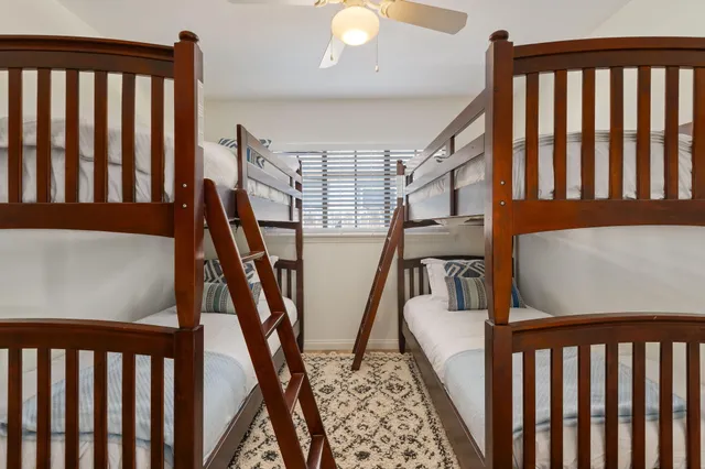 front view of a house with a patio