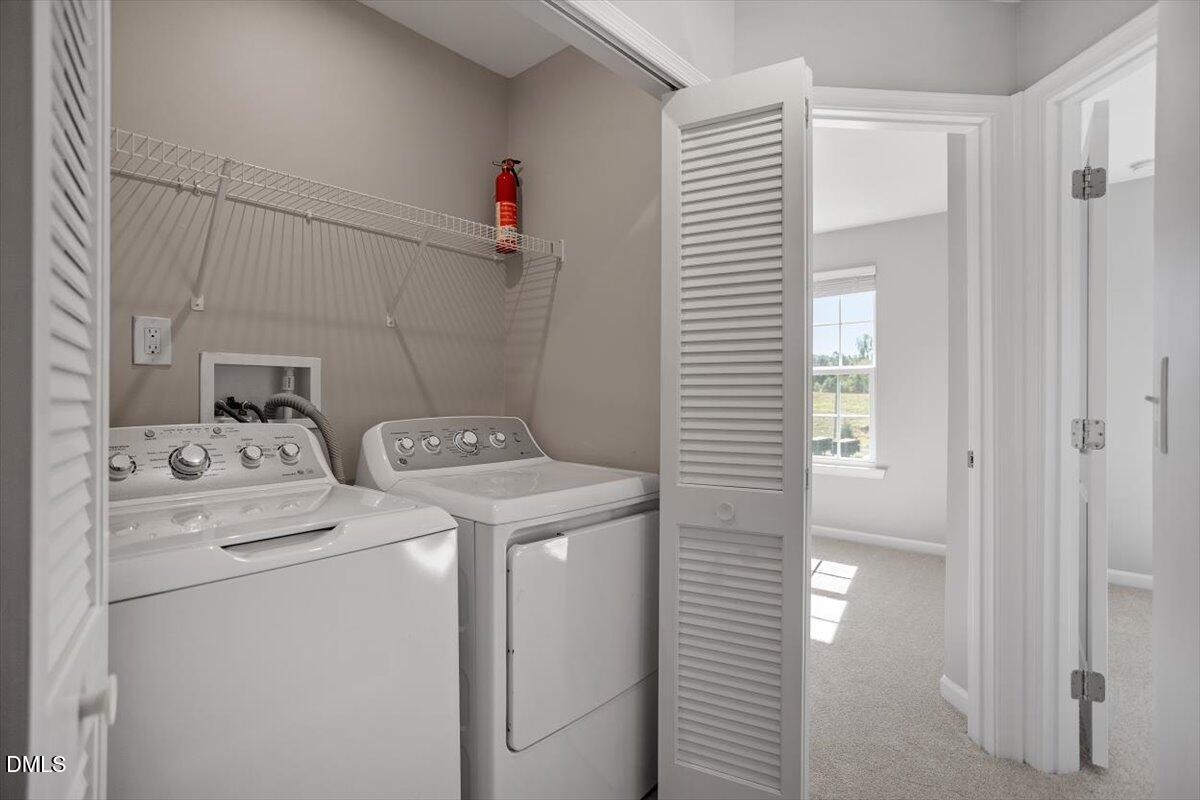 117 Brier Ridge Drive Durham, NC 27703 - Photo 24 of 29 a utility room with dryer and washer