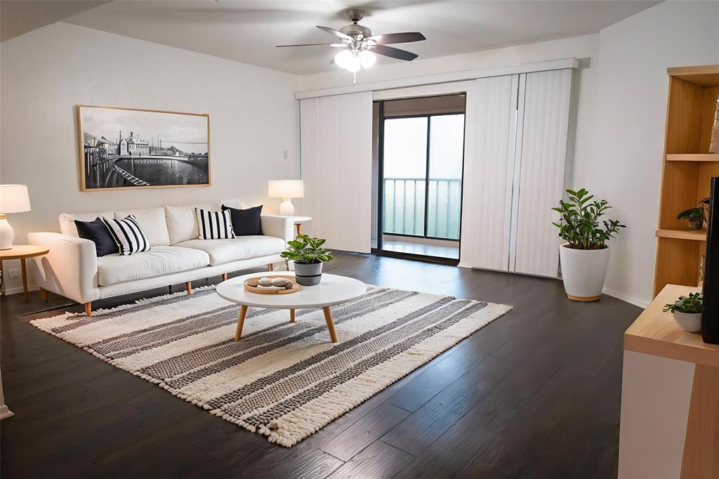 11460 Audelia Road, Unit 272 Dallas, TX 75243 - Photo 3 of 27 a living room with furniture and a potted plant
