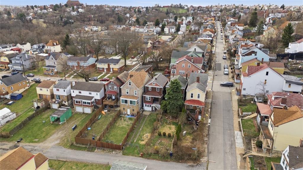 205 Clover Street Pittsburgh, PA 15210 - Photo 42 of 49 an aerial view of residential houses with outdoor space