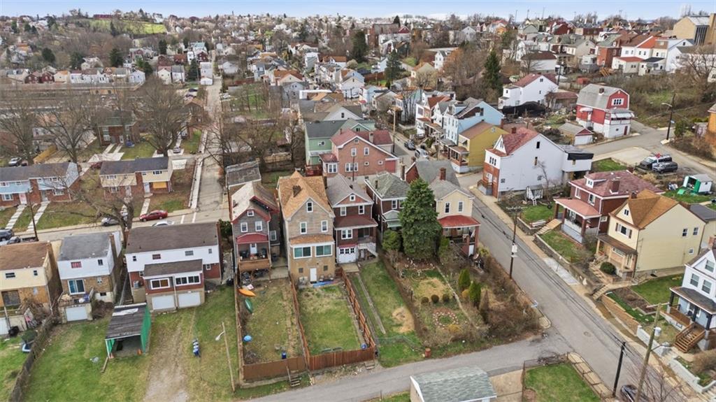 205 Clover Street Pittsburgh, PA 15210 - Photo 43 of 49 an aerial view of residential houses with outdoor space