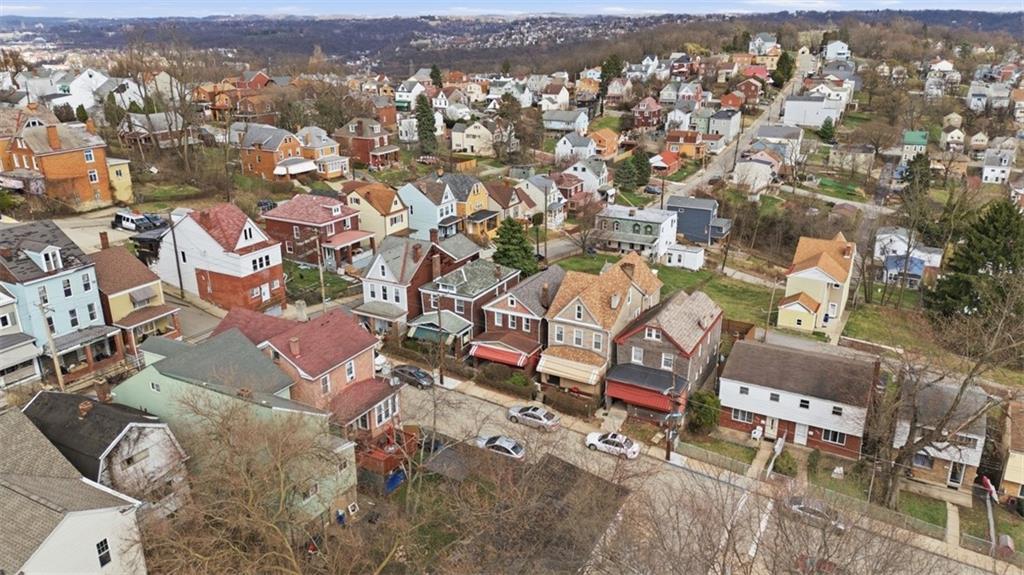 205 Clover Street Pittsburgh, PA 15210 - Photo 44 of 49 an aerial view of a city with lots of residential buildings