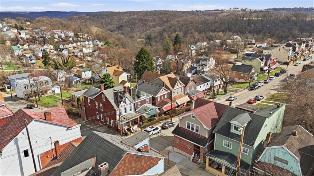 205 Clover Street Pittsburgh, PA 15210 - Photo 45 of 49 an aerial view of a city with lots of residential buildings