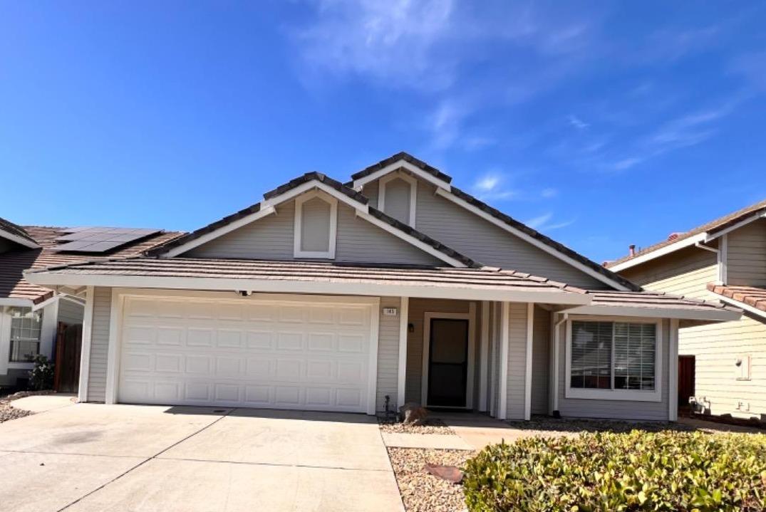 a front view of a house