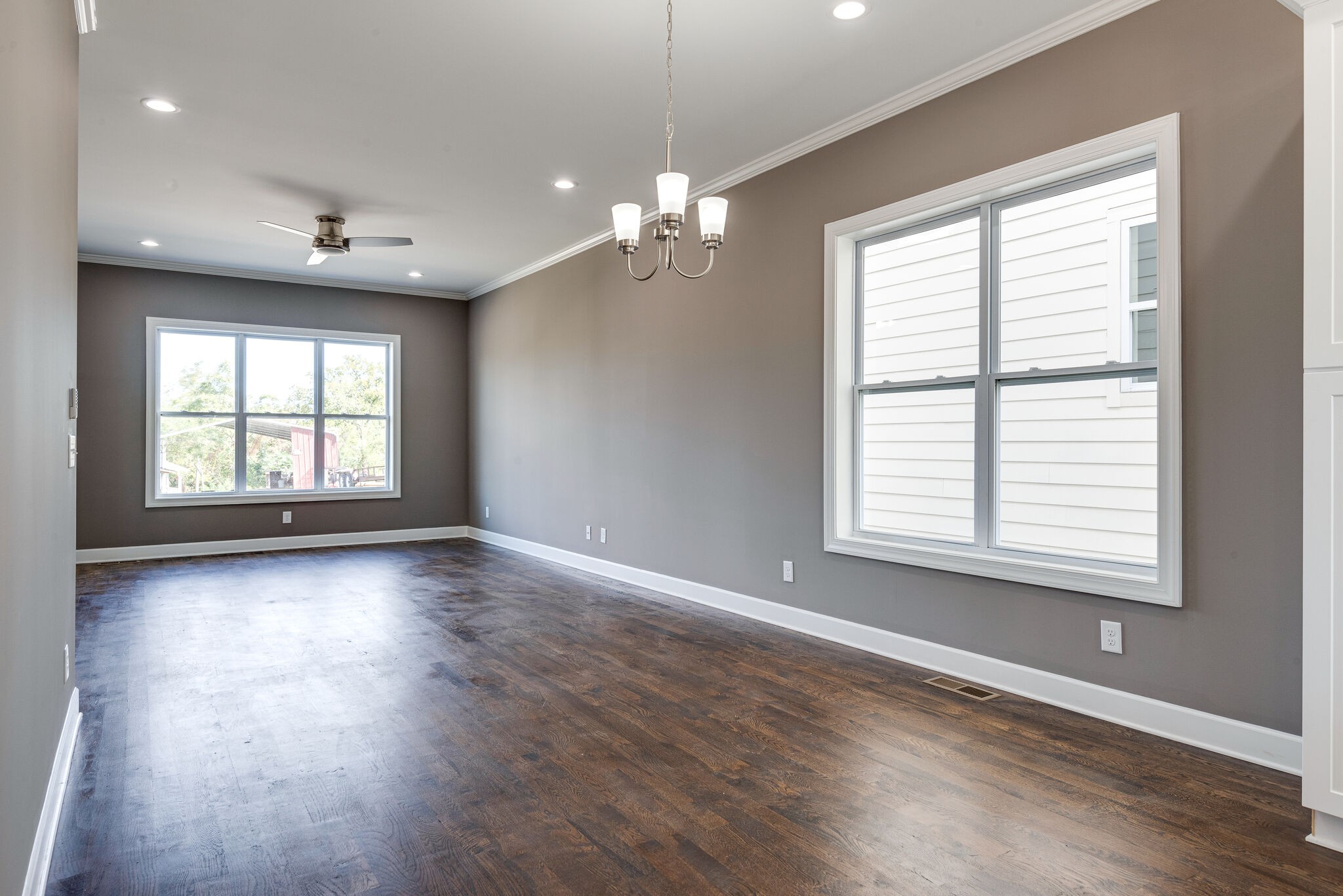 4341 Old Goins Road Nashville, TN 37211 - Photo 17 of 31 a view of an empty room with a window and wooden floor