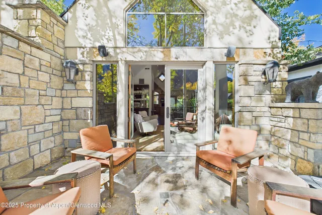 a outdoor seating area with furniture and outdoor space