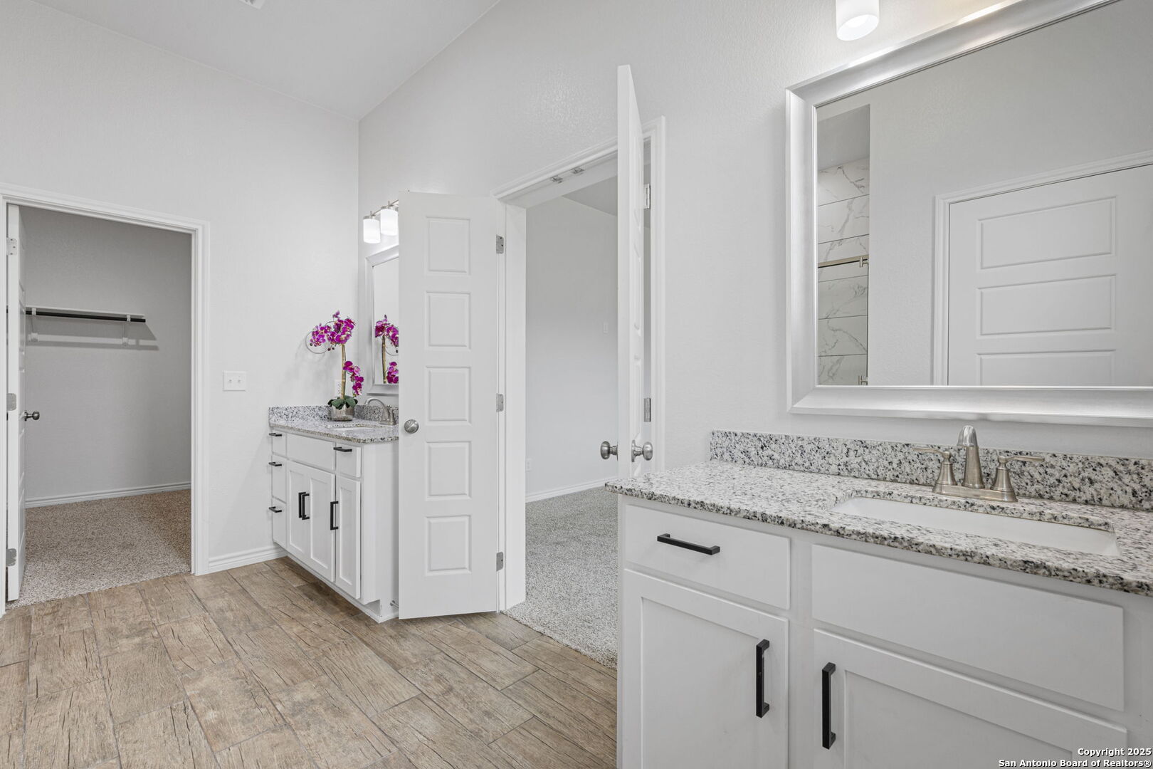 6110 Salerno Street Temple, TX 76502 - Photo 26 of 44 a bathroom with a sink vanity and a mirror