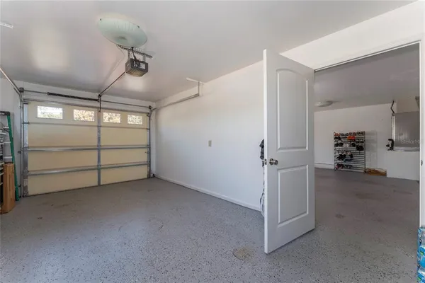 an aerial view of a fireplace and painted walls