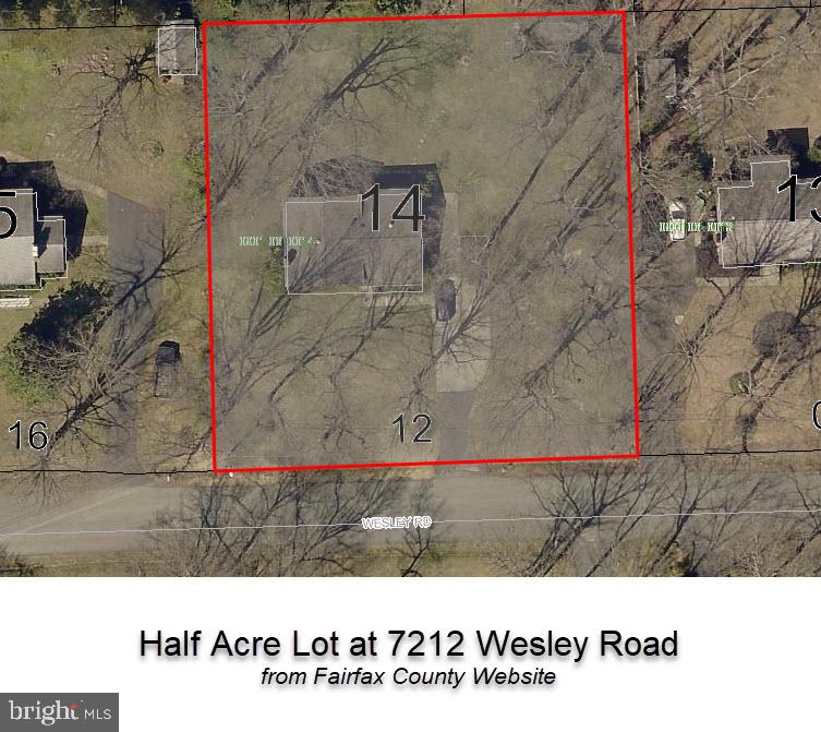 7212 Wesley Road Springfield, VA 22150 - Photo 42 of 46 Half Acre Lot at 7212 Wesley Road