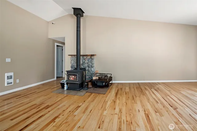 a view of livingroom with furniture and wooden floor