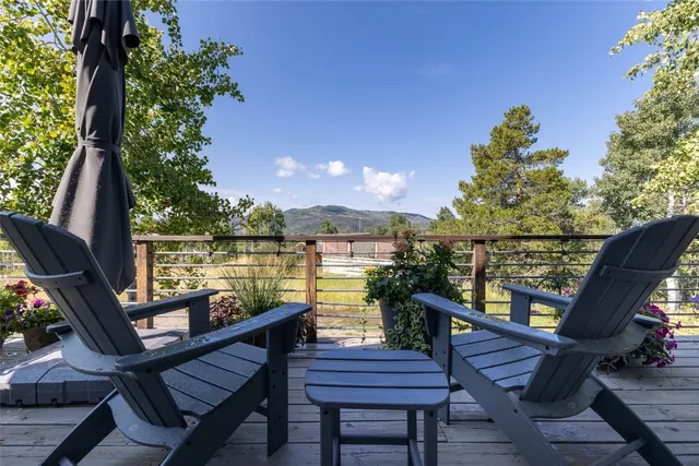 a view of balcony deck and patio