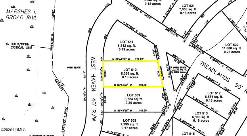 44 W Haven Beaufort, SC 29906 - Photo 3 of 20 44 West Haven - Plat (2)