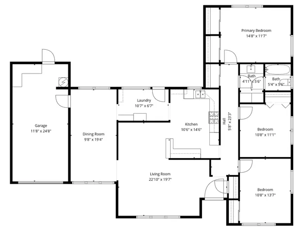 a picture of a floor plan
