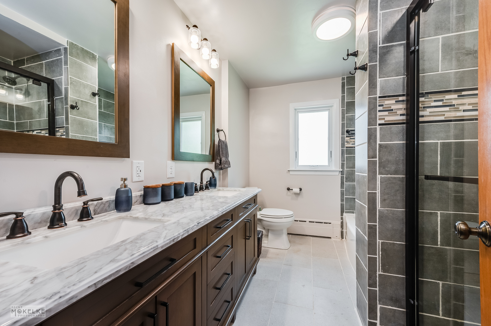 2512 Caton Farm Road Joliet, IL 60435 - Photo 30 of 41 a bathroom with a granite countertop sink mirror and toilet