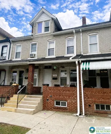 a front view of a house