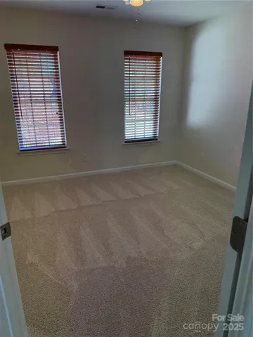 an empty room with an entryway