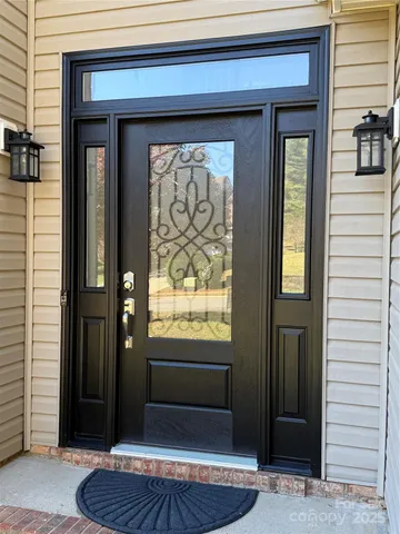 a view of front door of house