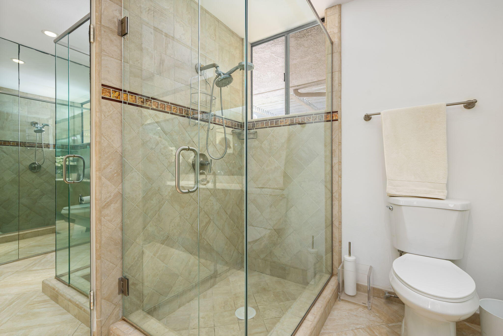 4 Reed Court Rancho Mirage, CA 92270 - Photo 23 of 42 a bathroom with a shower and toilet