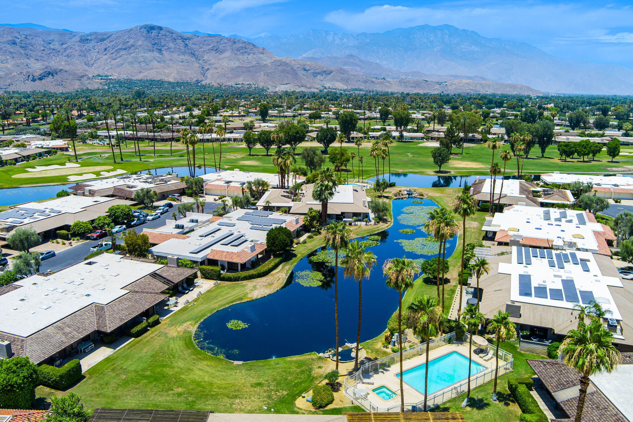 4 Reed Court Rancho Mirage, CA 92270 - Photo 33 of 42 a picture of city view with lots of trees