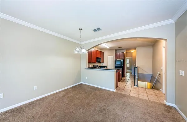 a view of an empty room