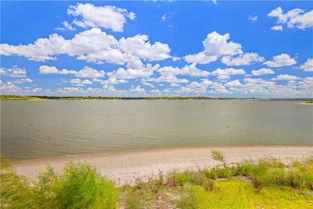 a view of an ocean and beach