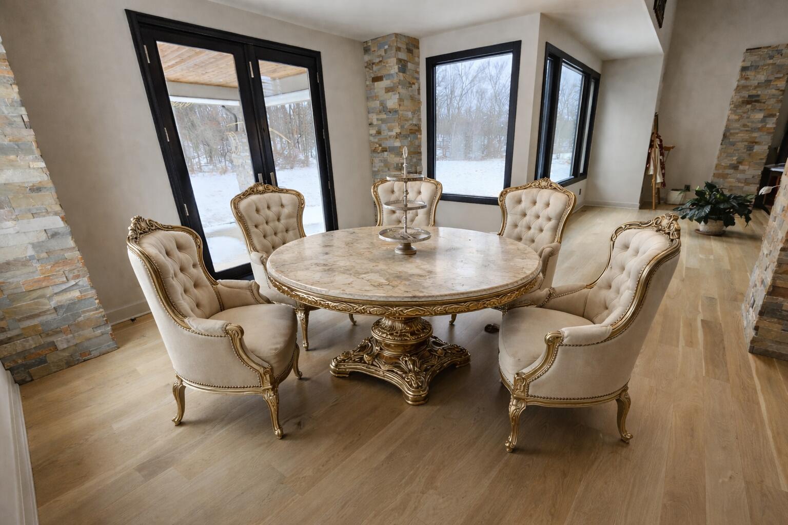 885 North 100 West Valparaiso, IN 46385 - Photo 16 of 65 a view of a dining room with furniture window and wooden floor