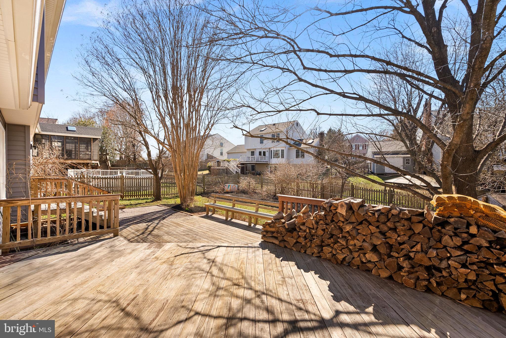 105 Country Road Sterling, VA 20165 - Photo 39 of 49 a view of a yard with wooden fence