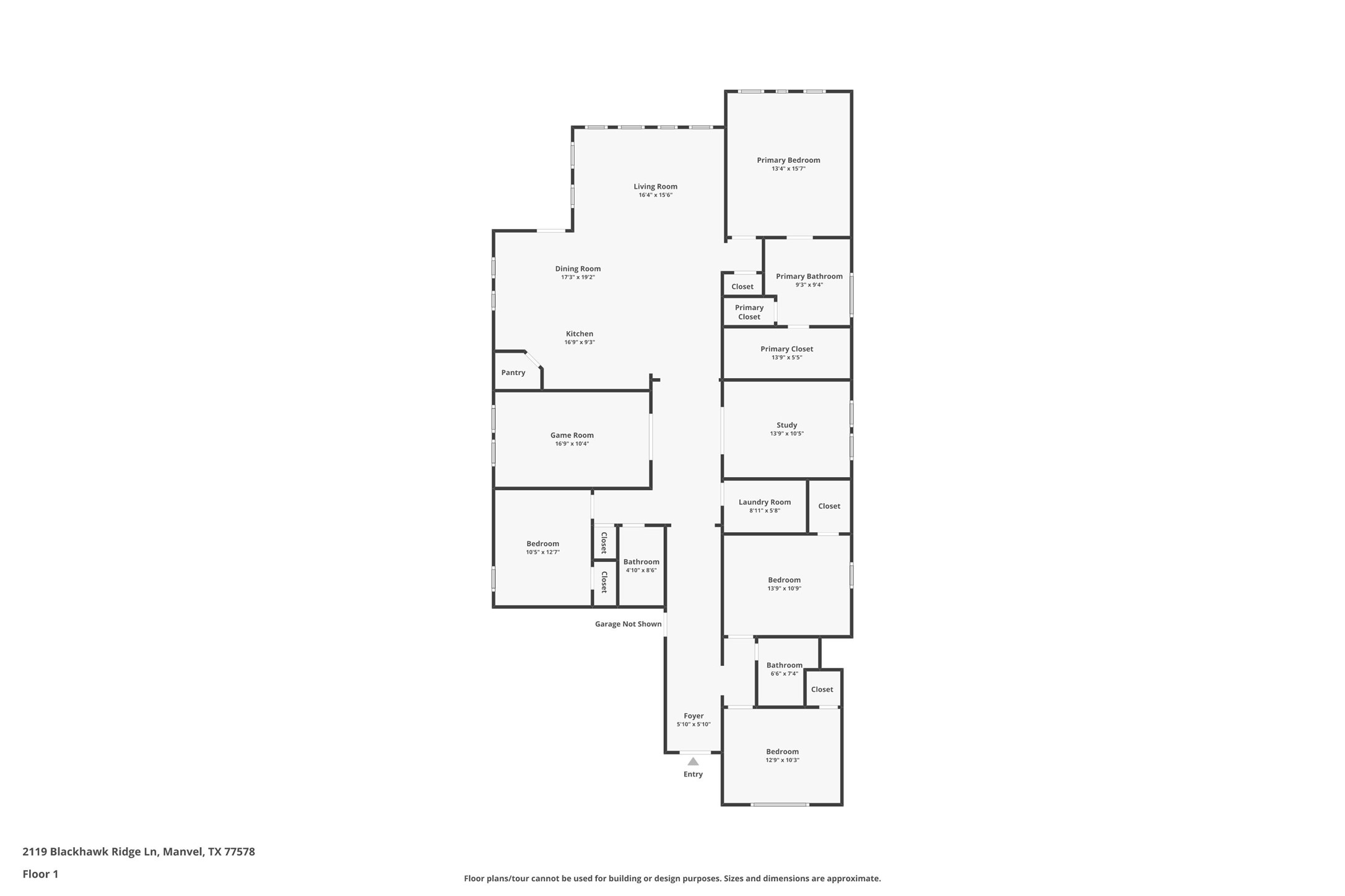 2119 Blackhawk Ridge Lane Manvel, TX 77578 - Photo 49 of 49 Floor plan